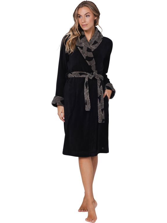 Badjas fleece 171252-246-1 999 Black