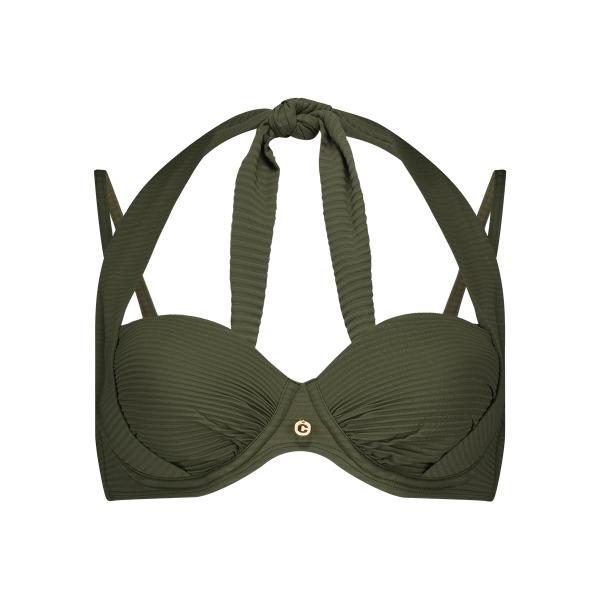 Bikini top multiway padded wired 60403 2186 deep olive