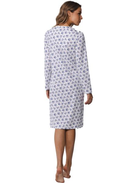 Nachthemd 10242-106-4 520 donker blauw