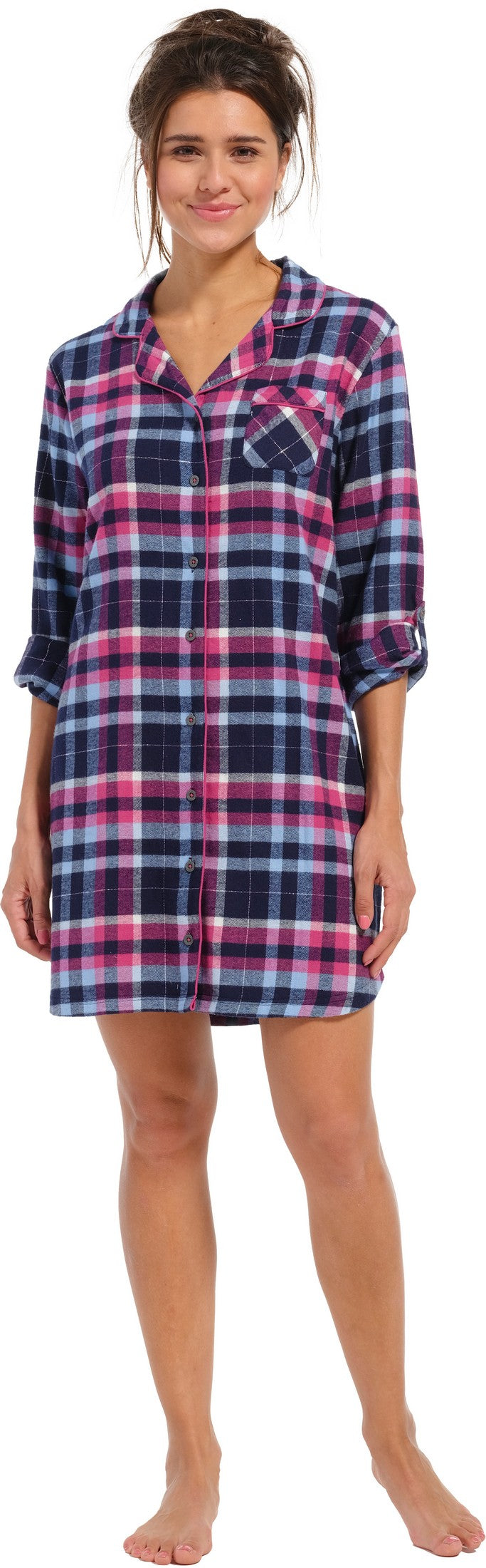 Nachthemd 11232-444-6 dark pink 223
