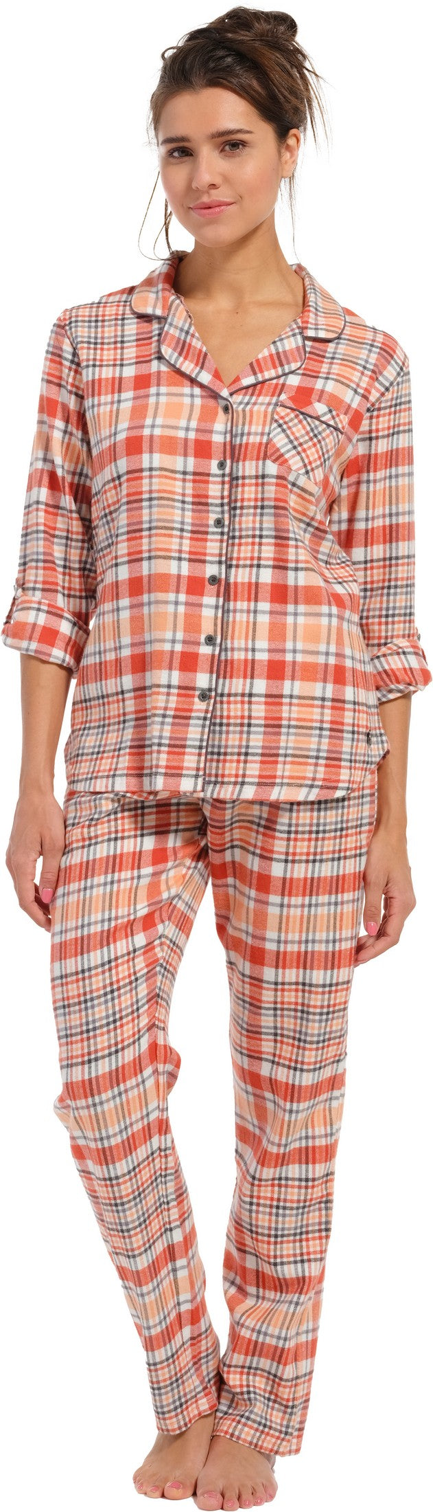 Pyjama 21232-410-6 dark salmon 346