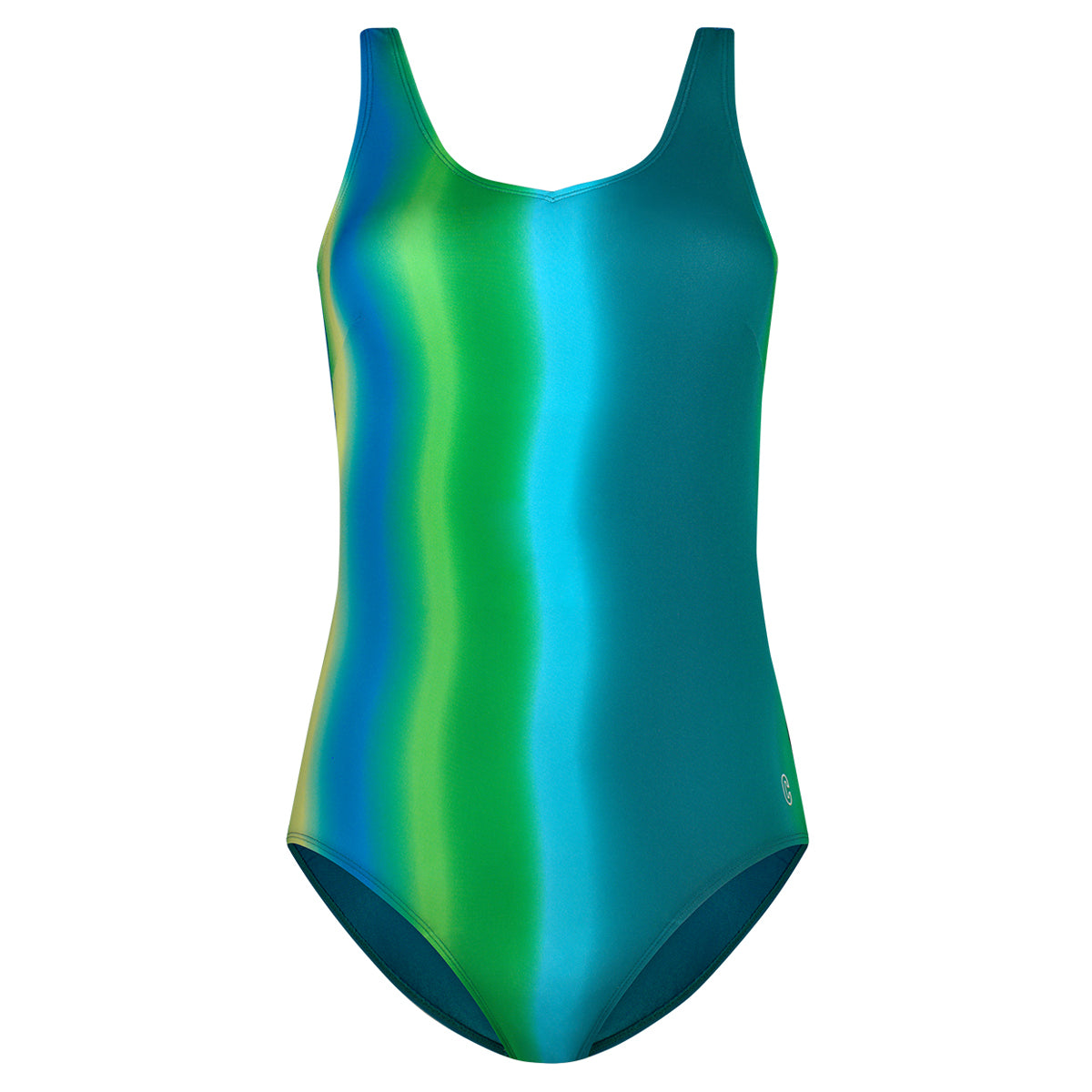 Swimsuit v-neck soft cup 60255 6060 botanical gradient