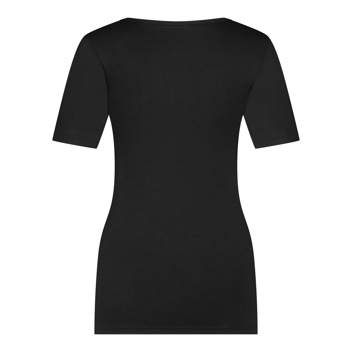 T-shirt thermo round neck lace 60380 090 black