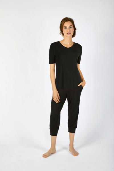 Lounge Basic Shirt km 16 460 874 0 200 schwarz