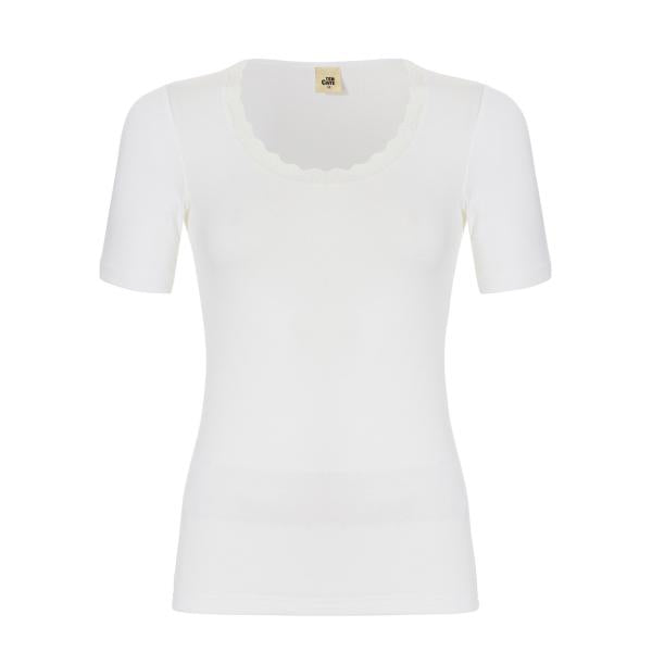 Thermo women Lace T-shirt 30237 015 snow white