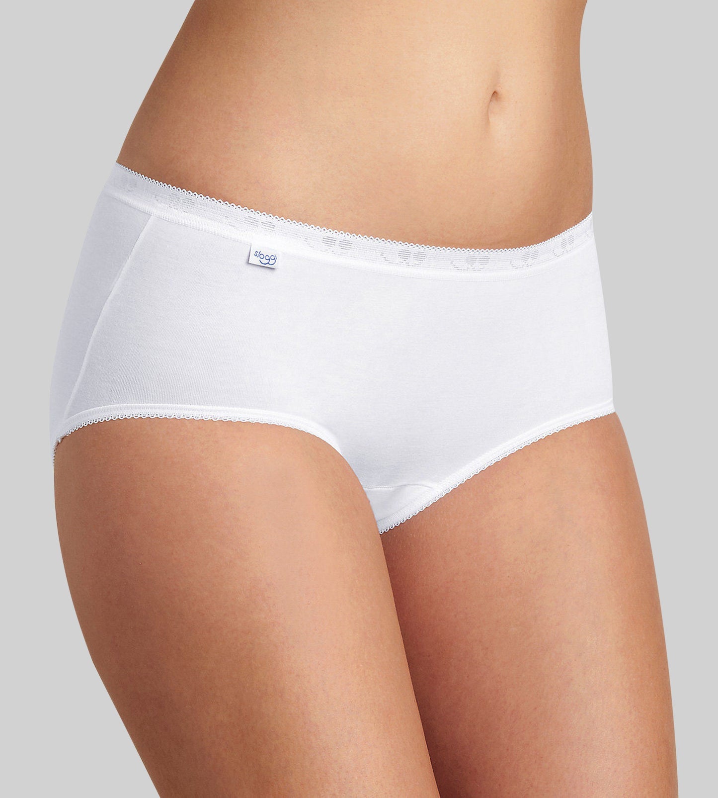 sloggi Basic+ Midi 4P 10068837 0003 WHITE
