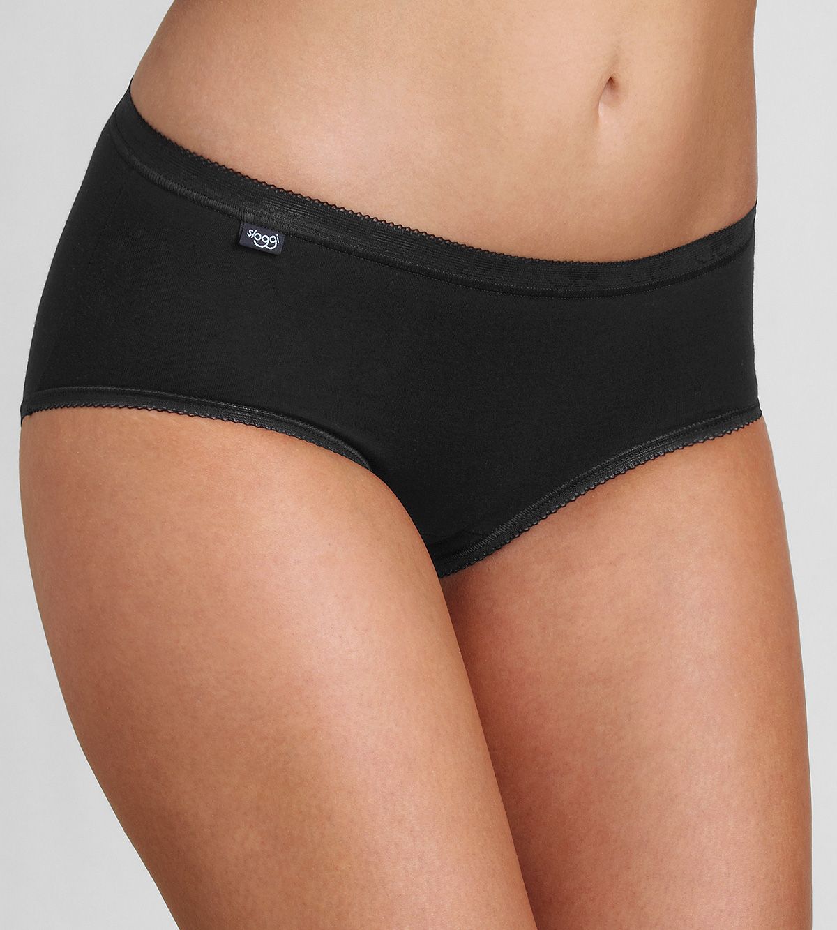 sloggi Basic+ Midi 4P 10068837 0004 BLACK