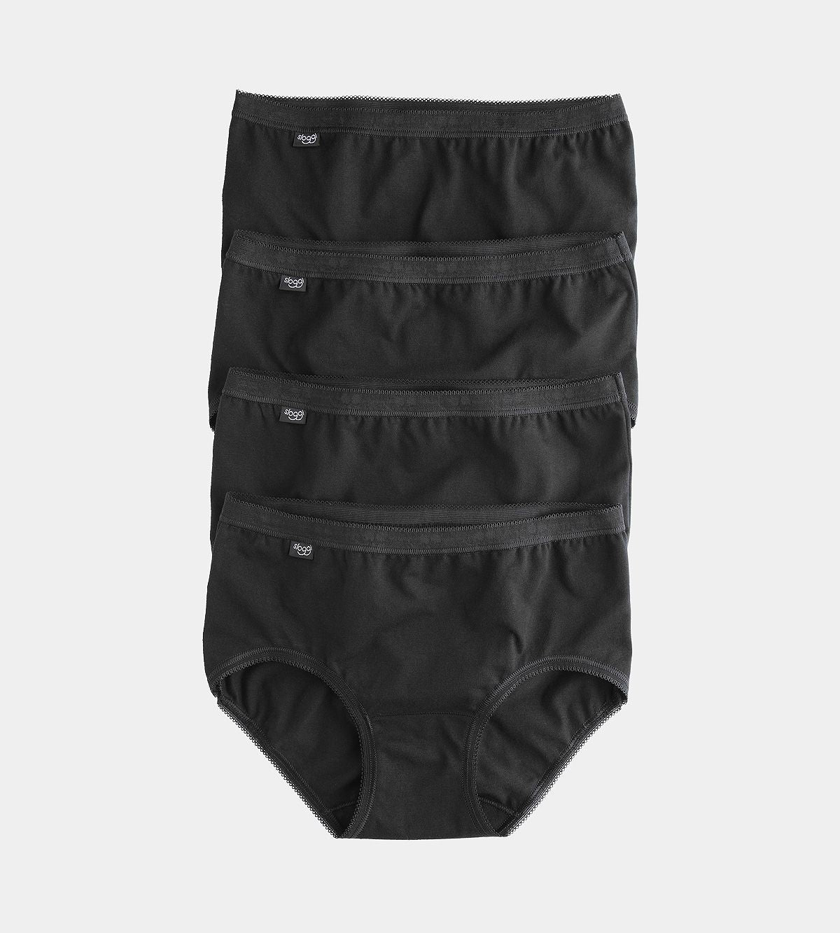 sloggi Basic+ Midi 4P 10068837 0004 BLACK