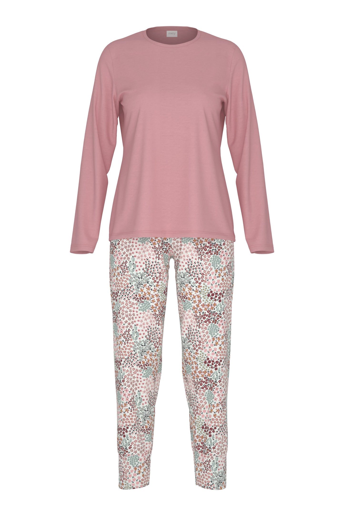 pyjama 7/8 length, long sleeve 1240082 1114 bridal rose
