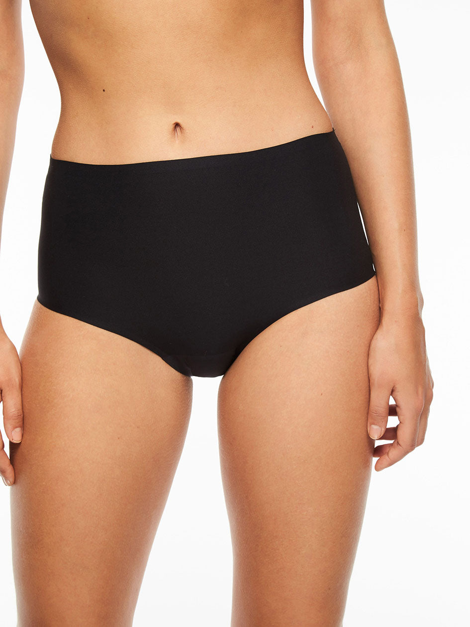 SOFTSTRETCH UNDERWEAR ONDERSTUKKEN BROEKJE HOGE TAILLE C26470 011 ZWART