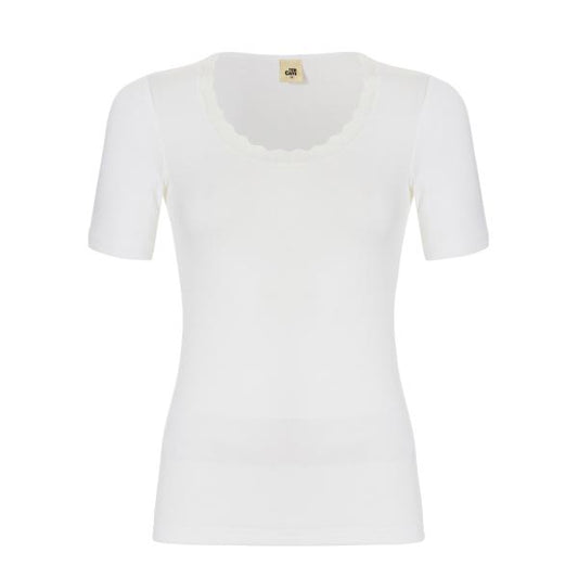 Thermo women Lace T-shirt 30237 015 snow white