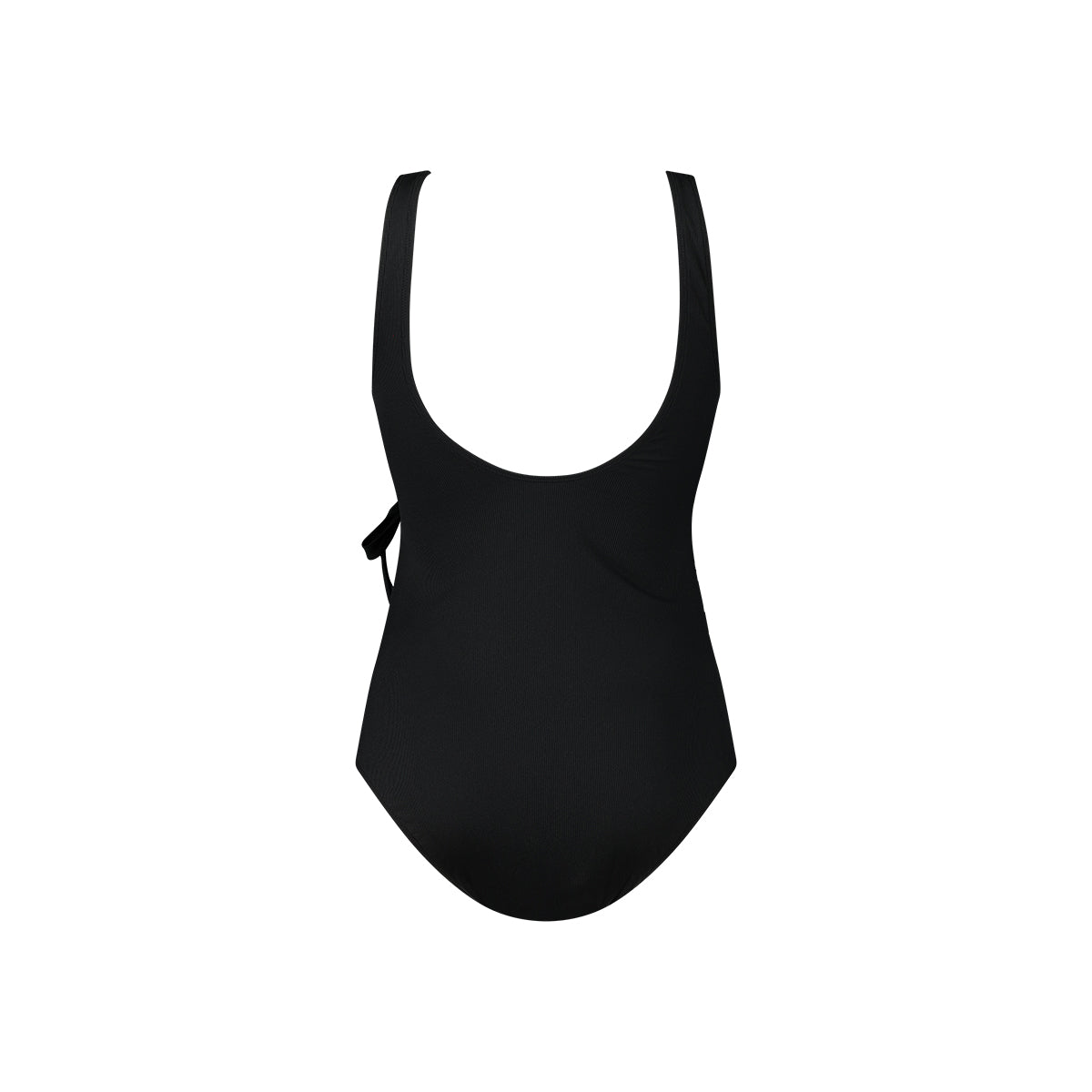V-neck swimsuit 20343 1612 black rib